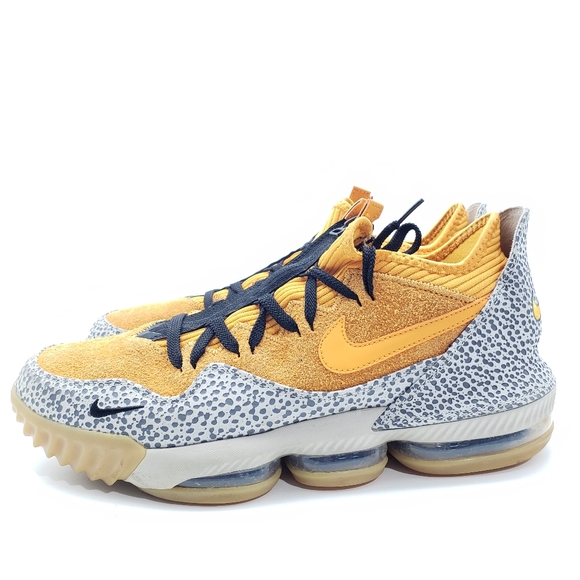 Size 12 - Mens Nike LeBron 16 Low x Atmos Safari 2019 PreOwned without box - Picture 2 of 9